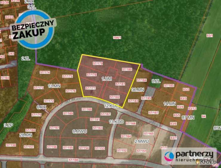 Działki  na sprzedaż, , Pierwoszyno, ul. Ogrodników