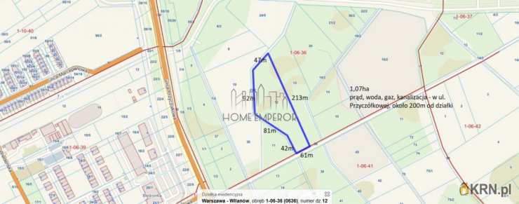 Warszawa, Wilanów/Powsinek, ul. Pałacowa, Działki  na sprzedaż, 