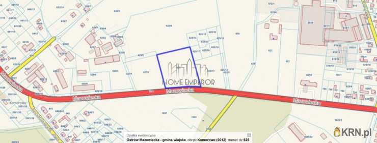 Komorowo, Komorowo-Wodociąg, ul. Mazowiecka, Działki  na sprzedaż, 