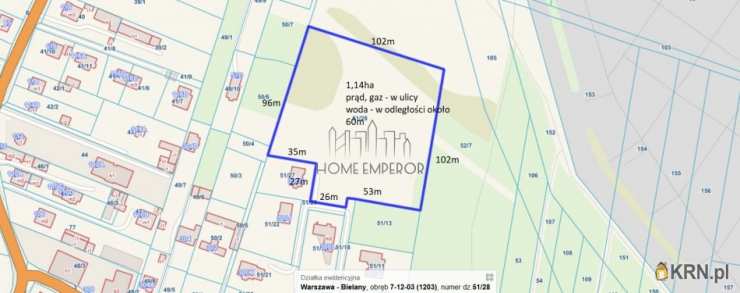 Działki  na sprzedaż, Warszawa, Bielany/Wólka Węglowa, ul. Wólczyńska, 