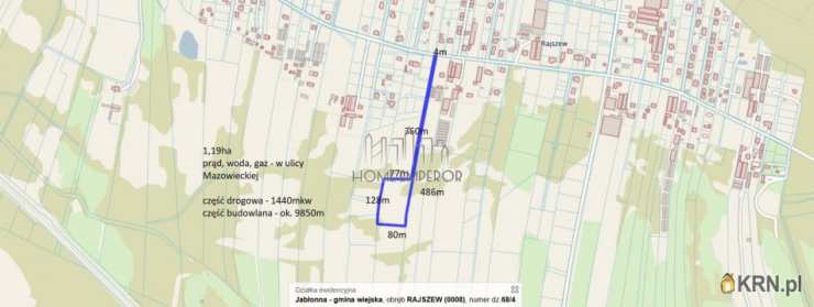 Rajszew, ul. Mazowiecka, , Działki  na sprzedaż