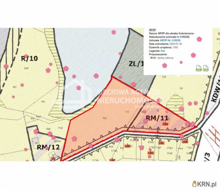 , Kościerzyna-Wybudowanie, ul. , Działki  na sprzedaż