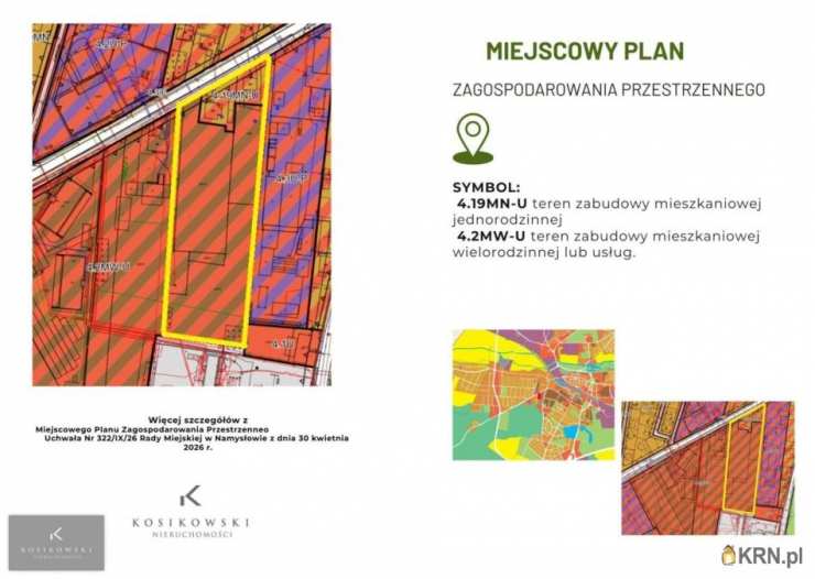 , Namysłów, ul. Oławska, Działki  na sprzedaż