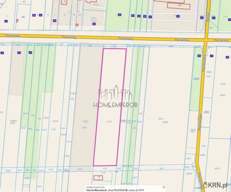 Działki  na sprzedaż, Płochocin, ul. Poznańska, 