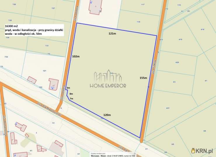 Działki  na sprzedaż, Warszawa, Wawer, ul. Odrębna, 