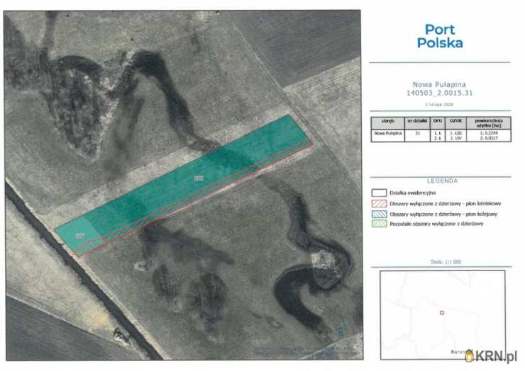 Nowa Pułapina, ul. , Działki  do wynajęcia, 