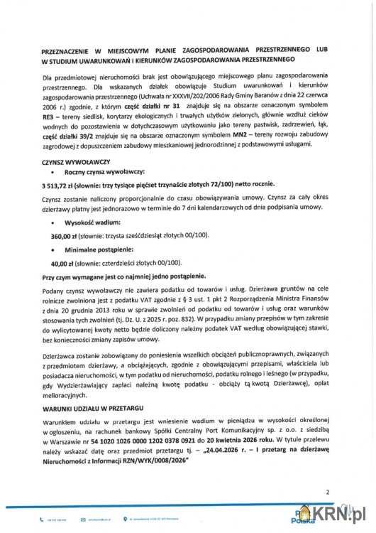 Działki  do wynajęcia, , Nowa Pułapina, ul. 