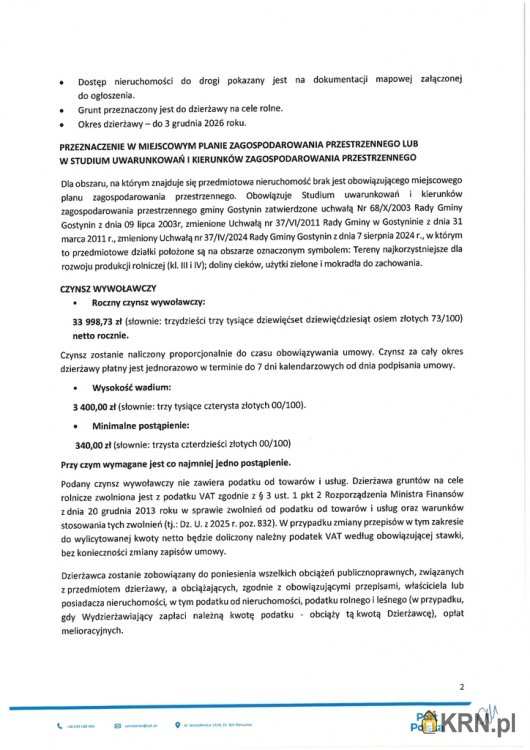 Działki  do wynajęcia, , Jastrzębia, ul. 