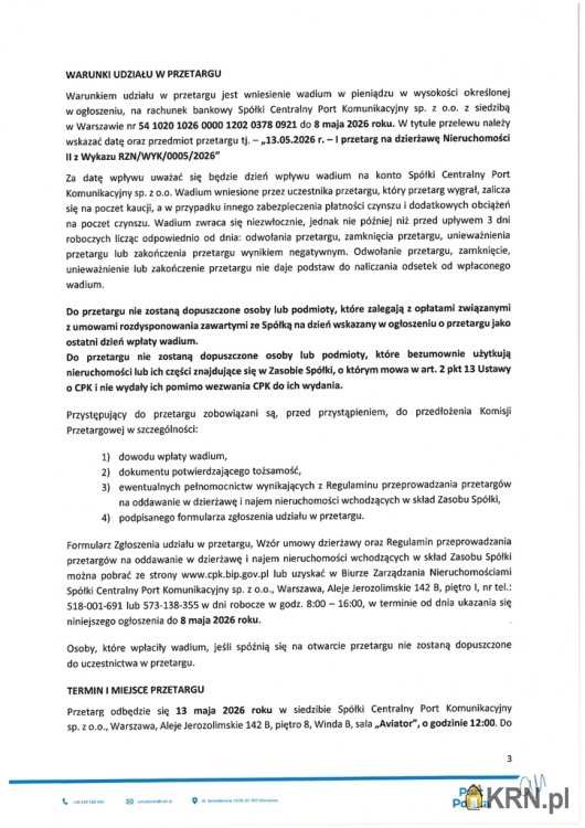 Jastrzębia, ul. , Działki  do wynajęcia, 