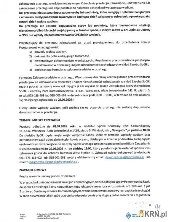 Wiskitki, ul. , Działki  do wynajęcia, 