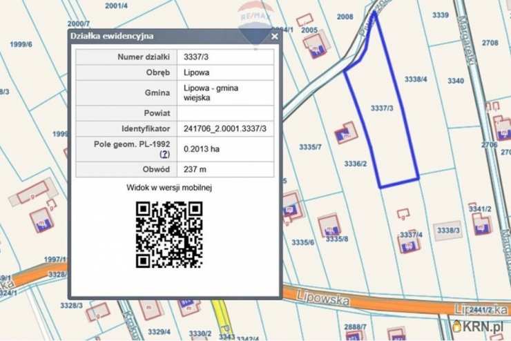 Działki  na sprzedaż, Lipowa, ul. , 