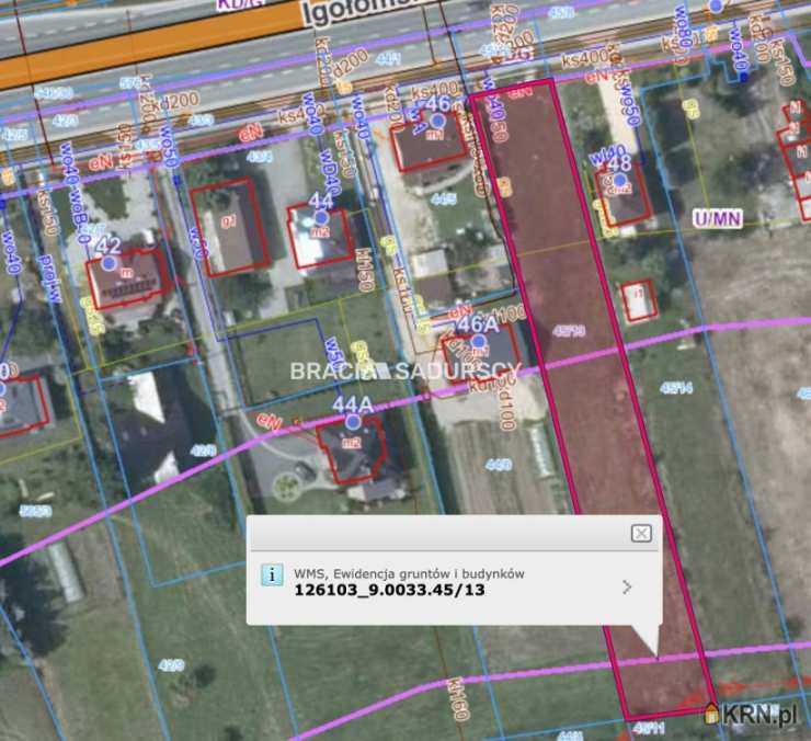 Kraków, Nowa Huta, ul. Igołomska, , Działki  na sprzedaż