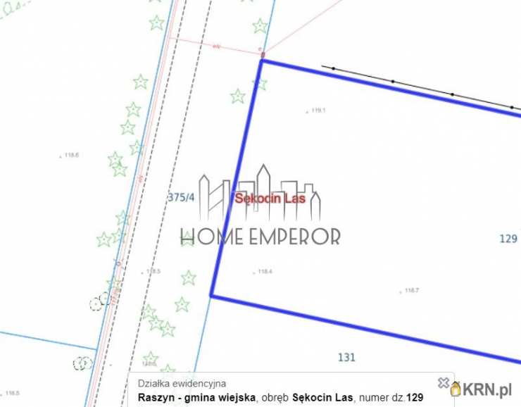 Sękocin Las, ul. Borowika, Działki  na sprzedaż, 