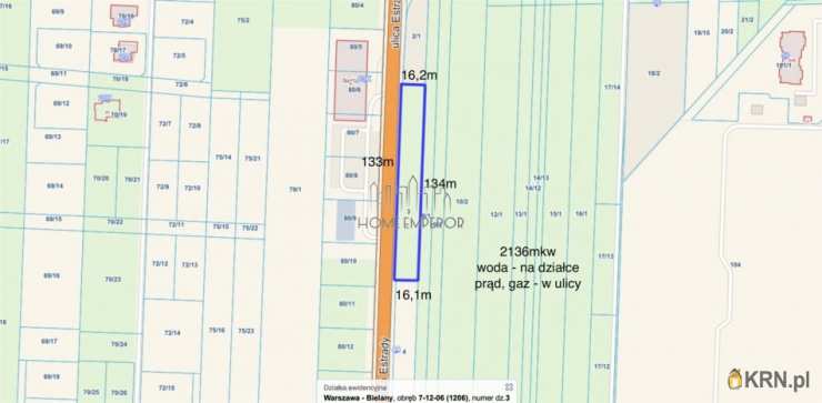 Działki  na sprzedaż, Warszawa, Bielany/Radiowo, ul. Estrady, 
