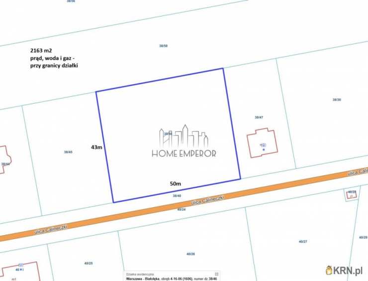 Działki  na sprzedaż, Warszawa, Białołęka/Kobiałka, ul. Calineczki, 