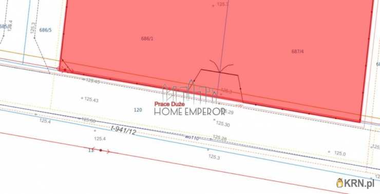 Prace Duże, ul. Główna, Działki  na sprzedaż, 