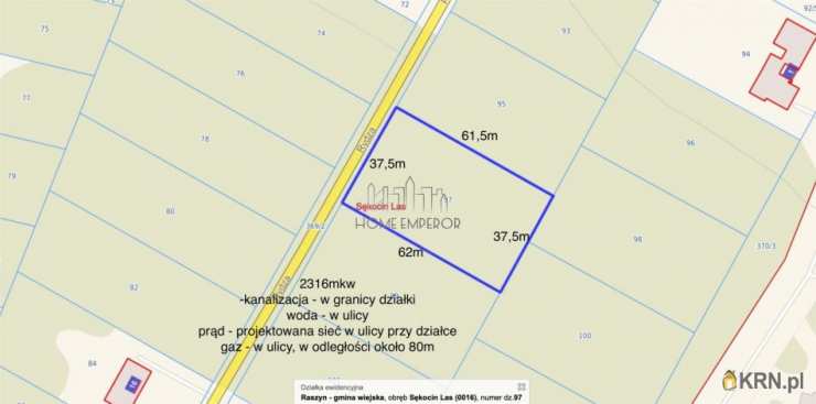 Sękocin Las, ul. Rydza, , Działki  na sprzedaż