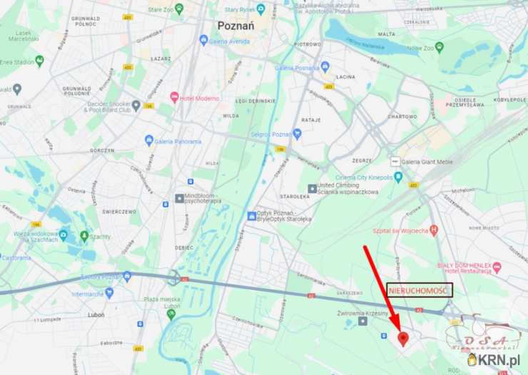 Działki  na sprzedaż, Poznań, Nowe Miasto/Krzesiny, ul. , 