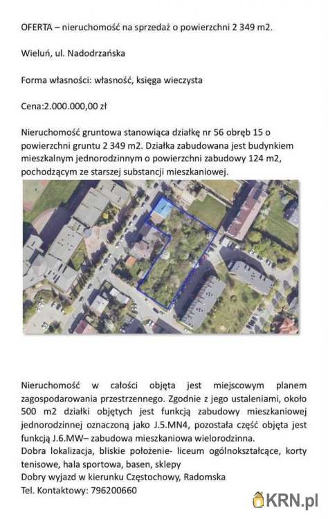 Działki  na sprzedaż, Wieluń, ul. , 
