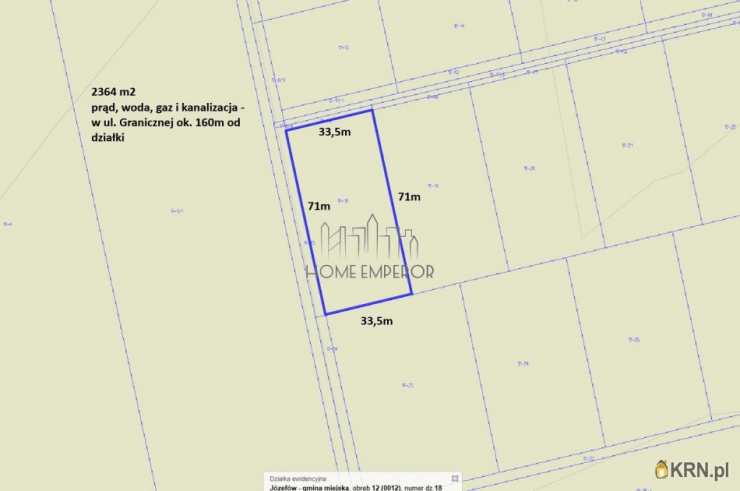 Działki  na sprzedaż, Józefów, ul. Graniczna, 