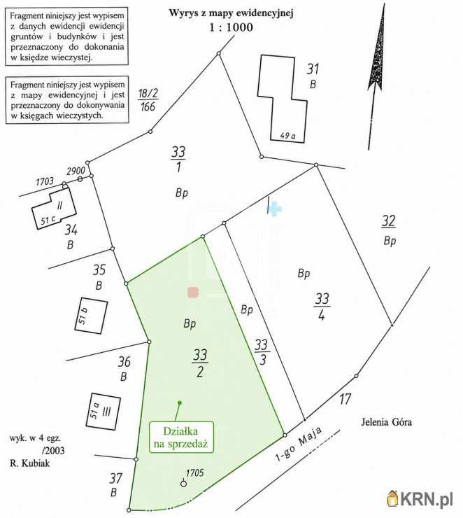 , Działki  na sprzedaż, Szklarska Poręba, ul. 1 Maja