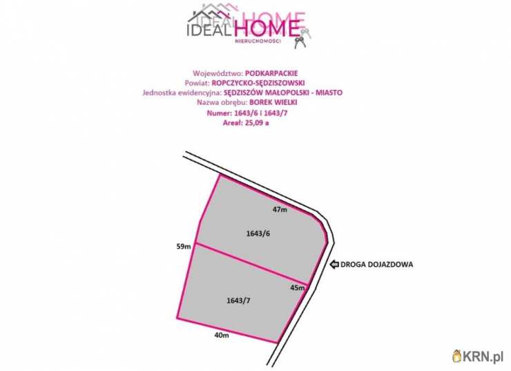  Ideal Home Nieruchomości , Działki  na sprzedaż, Borek Wielki, ul. 