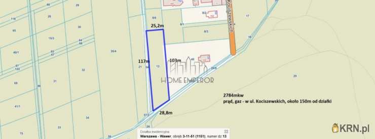 Działki  na sprzedaż, Warszawa, Wawer/Międzylesie, ul. Kociszewskich, 