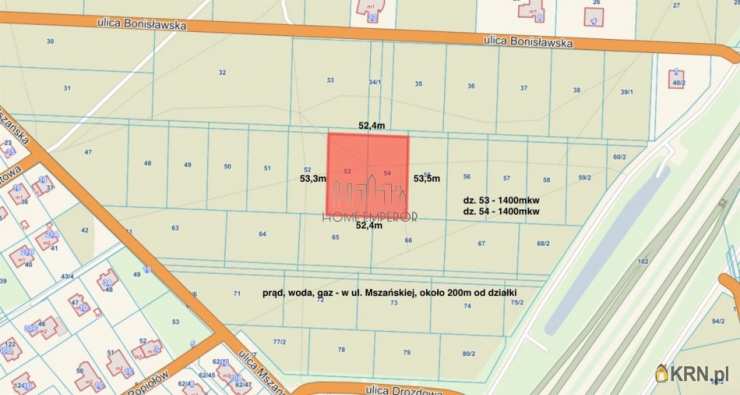 Działki  na sprzedaż, Warszawa, Wawer/Miedzeszyn, ul. Mszańska, 