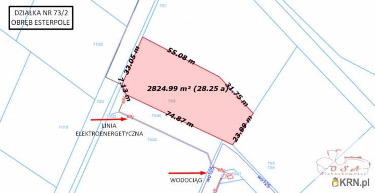 Esterpole, ul. , Działki  na sprzedaż, 