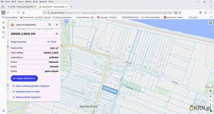 , Siemianówka, ul. , Działki  na sprzedaż