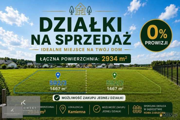 Działki  na sprzedaż, Kamienna, ul. , 