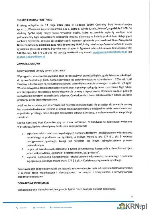 Puszcza Mariańska, ul. , , Działki  do wynajęcia