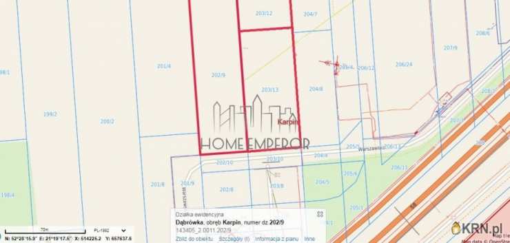 Działki  na sprzedaż, Karpin, ul. , 