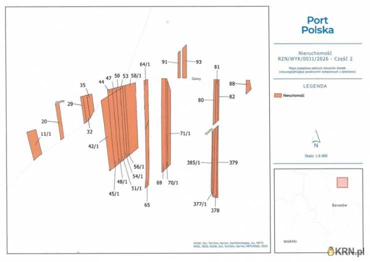 Działki  do wynajęcia, Baranów, ul. , 