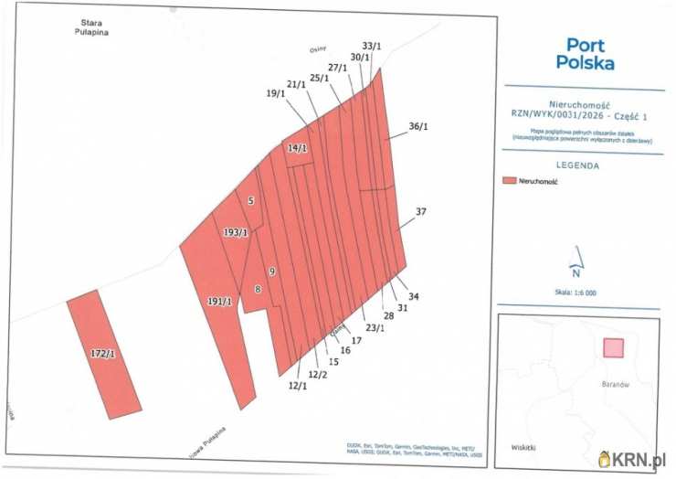 Działki  do wynajęcia, Baranów, ul. , 