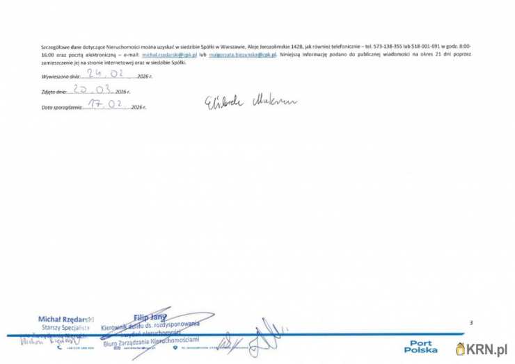 Pawłówek, ul. , Działki  do wynajęcia, 