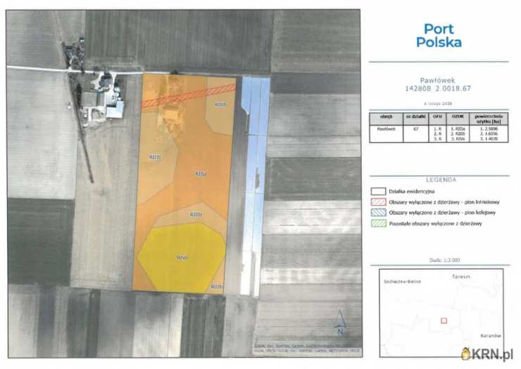 , Działki  do wynajęcia, Pawłówek, ul. 