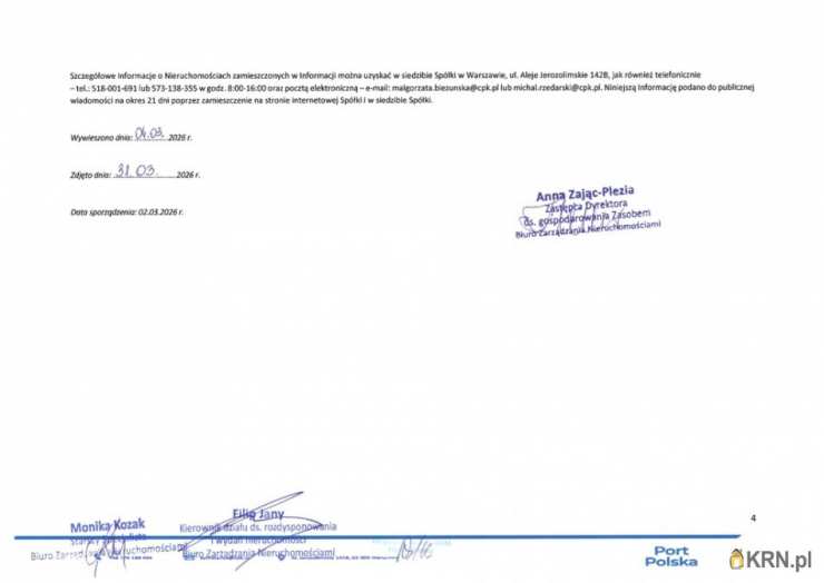 Wiskitki, ul. , , Działki  do wynajęcia
