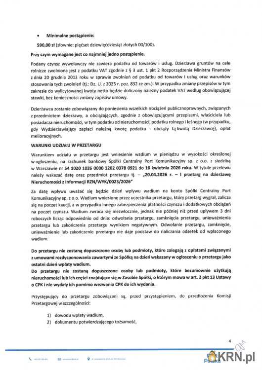 Teresin, ul. , , Działki  do wynajęcia