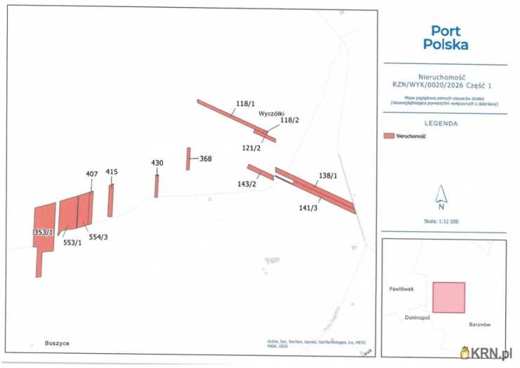 Działki  do wynajęcia, Baranów, ul. , 