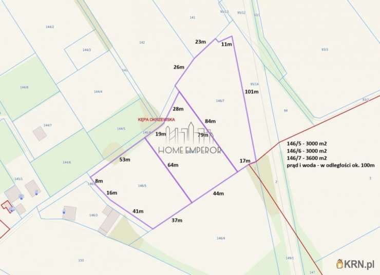Działki  na sprzedaż, Kępa Okrzewska, ul. , 