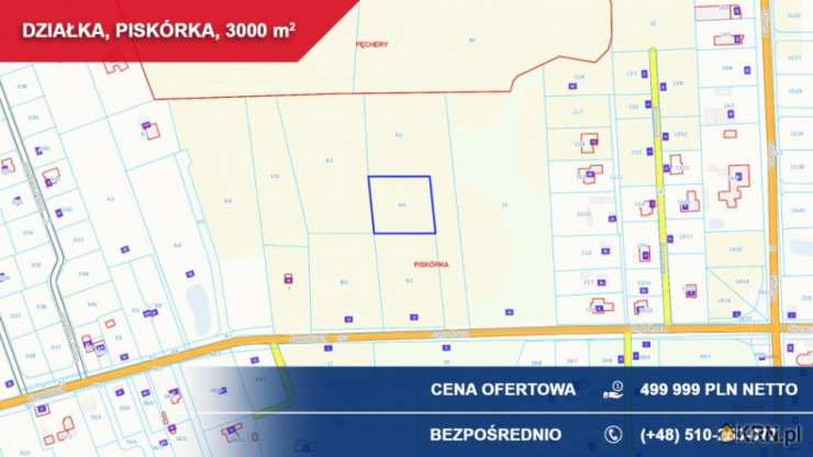 Działki  na sprzedaż, Piskórka, ul. Jagodowa, 