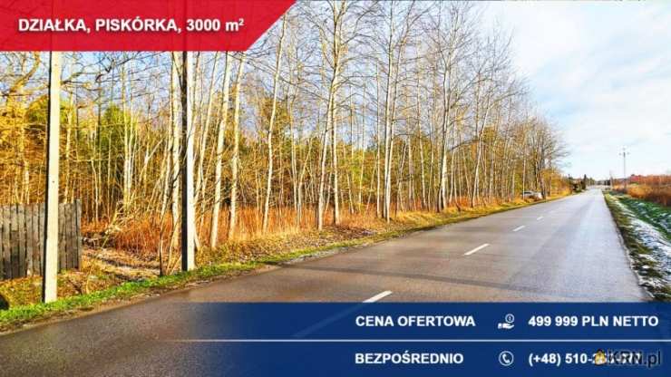 , Piskórka, ul. Jagodowa, Działki  na sprzedaż