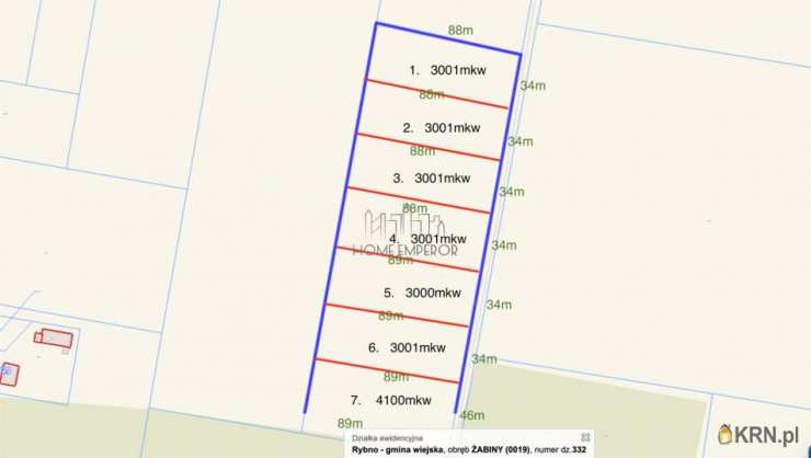 Działki  na sprzedaż, Żabiny, ul. , 