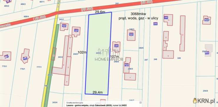 Zaborówek, ul. Stołeczna, , Działki  na sprzedaż