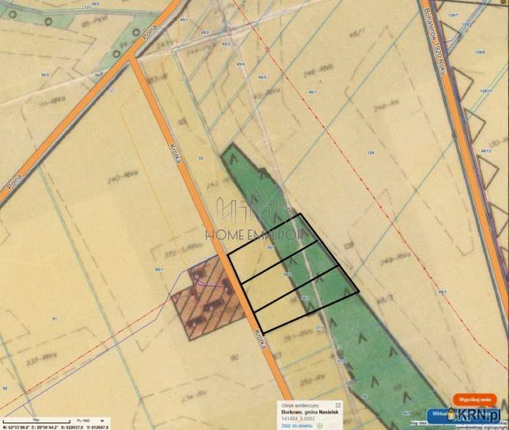Borkowo, ul. Krótka, Działki  na sprzedaż, 