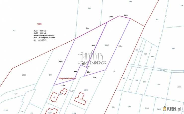 Działki  na sprzedaż, , Wielgolas Brzeziński, ul. Niezapominajki