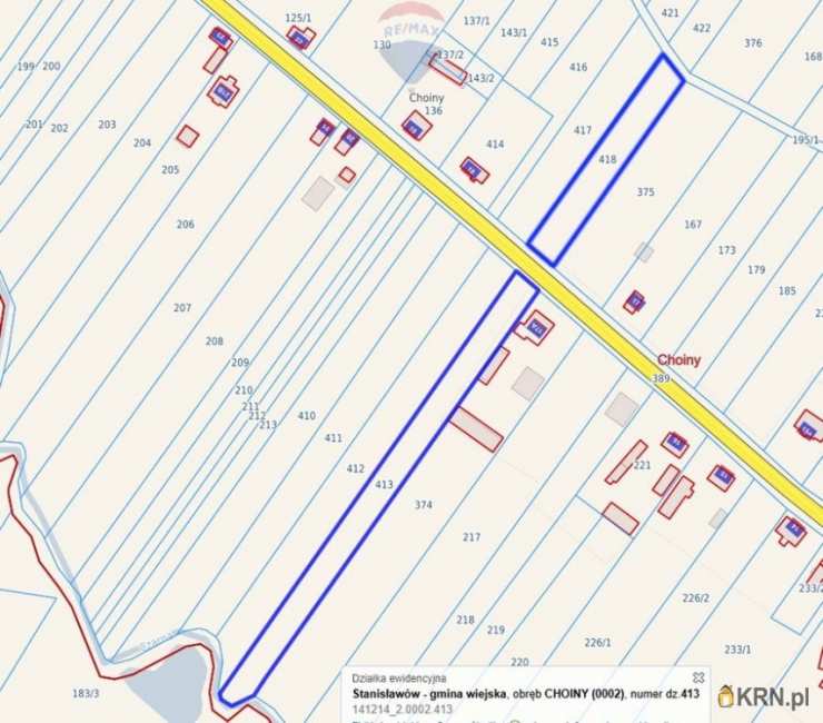 , Działki  na sprzedaż, Choiny, ul. 