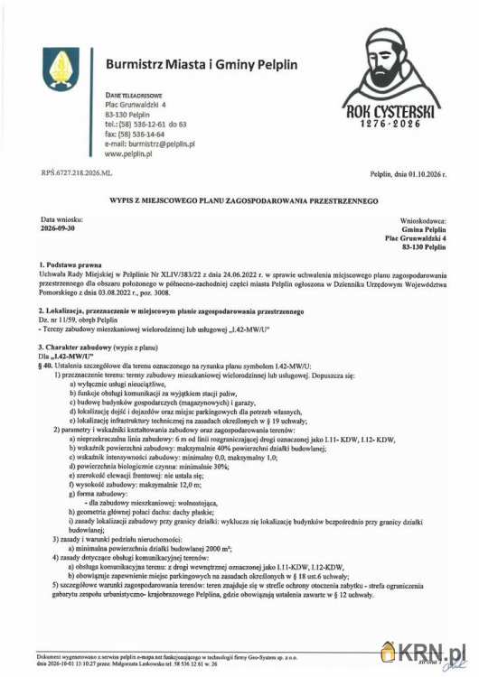 Pelplin, ul. , , Działki  na sprzedaż