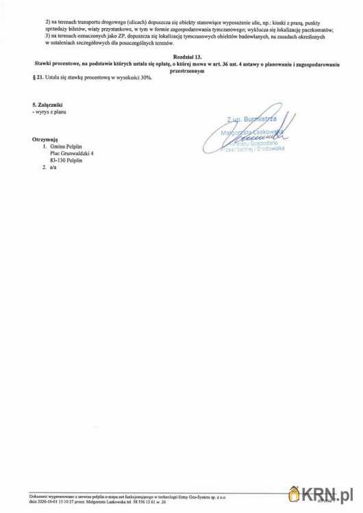 Pelplin, ul. , Działki  na sprzedaż, 